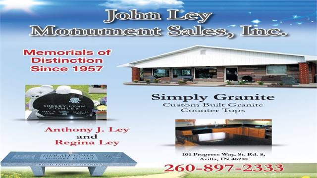 John Ley Monument Sales