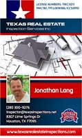 Texas Real Estate Inspection Services, Inc. | Jonathan Lang